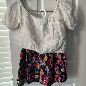 Old Navy girls outfit- crop top and skirt- size 8